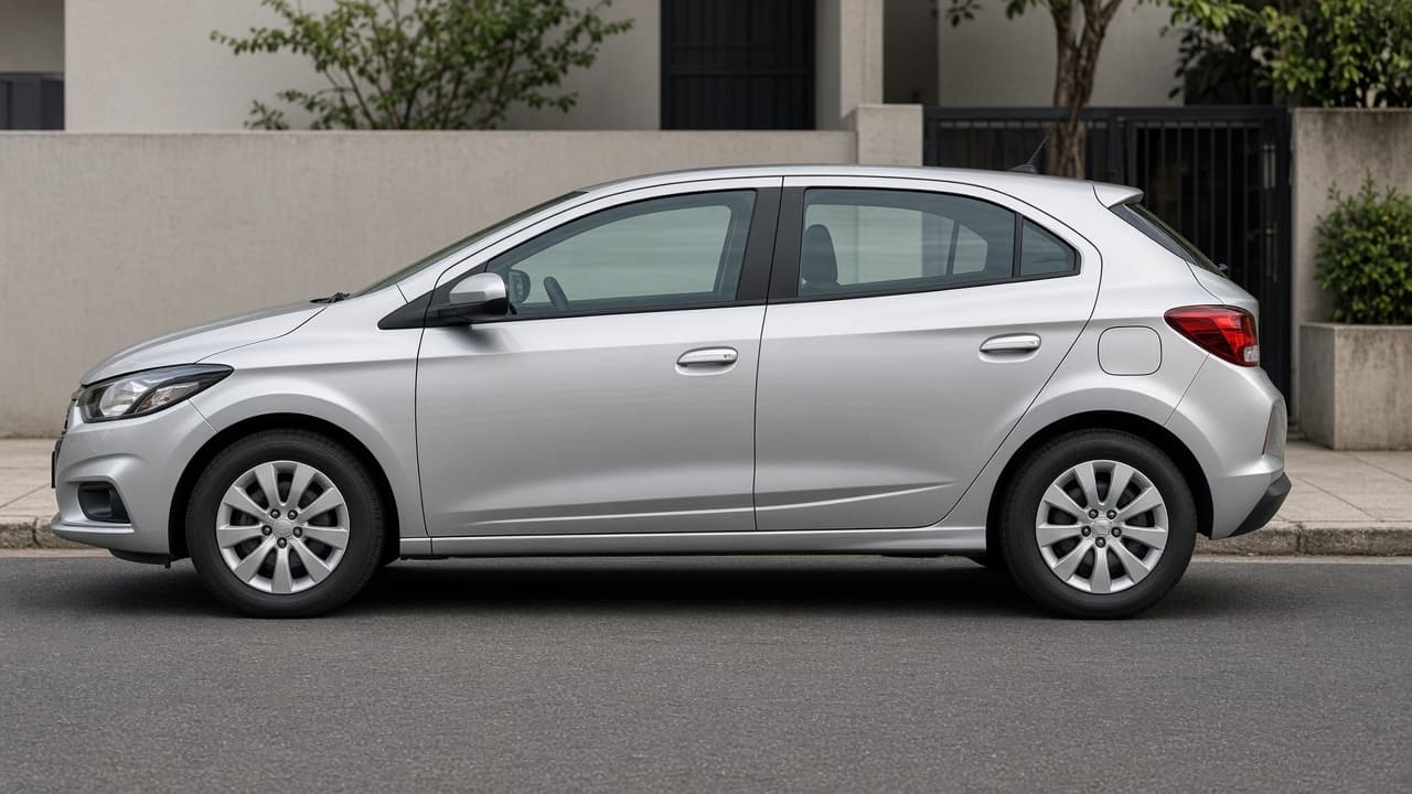 Chevrolet Onix hatch, vista lateral